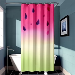 Watermelon Pastel Gradient Pink Watermelon Pastel Gradient Shower Curtain 36  X 72  (stall)  by genx