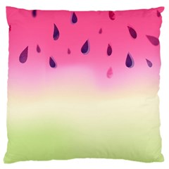 Watermelon Pastel Gradient Pink Watermelon Pastel Gradient Large Cushion Case (two Sides) by genx