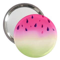 Watermelon Pastel Gradient Pink Watermelon Pastel Gradient 3  Handbag Mirrors by genx