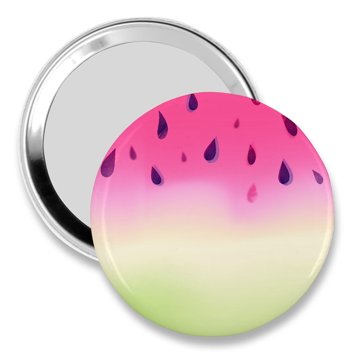 Watermelon Pastel Gradient Pink Watermelon Pastel Gradient 3  Handbag Mirrors