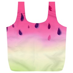 Watermelon Pastel Gradient Pink Watermelon Pastel Gradient Full Print Recycle Bag (xl) by genx