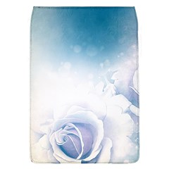 Beautiful Floral Design In Soft Blue Colors Removable Flap Cover (l) by FantasyWorld7