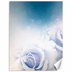 Beautiful Floral Design In Soft Blue Colors Canvas 12  X 16  by FantasyWorld7