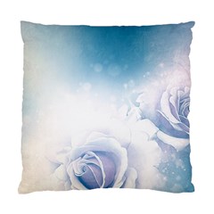 Beautiful Floral Design In Soft Blue Colors Standard Cushion Case (two Sides) by FantasyWorld7