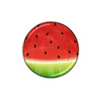 Juicy Paint texture Watermelon red and green watercolor Hat Clip Ball Marker (4 pack) Front