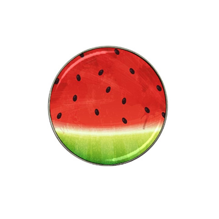 Juicy Paint texture Watermelon red and green watercolor Hat Clip Ball Marker (4 pack)