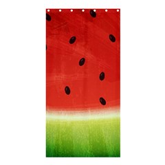 Juicy Paint Texture Watermelon Red And Green Watercolor Shower Curtain 36  X 72  (stall)  by genx