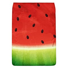 Juicy Paint Texture Watermelon Red And Green Watercolor Removable Flap Cover (l) by genx