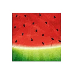 Juicy Paint Texture Watermelon Red And Green Watercolor Satin Bandana Scarf by genx