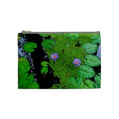 Lily Pond Cosmetic Bag (medium) by okhismakingart