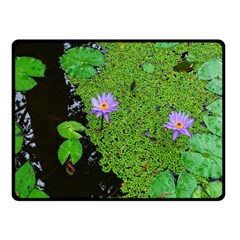 Lily Pond Fleece Blanket (small) by okhismakingart