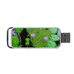 Lily Pond Portable Usb Flash (one Side) by okhismakingart