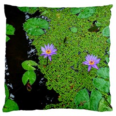 Lily Pond Standard Flano Cushion Case (one Side) by okhismakingart