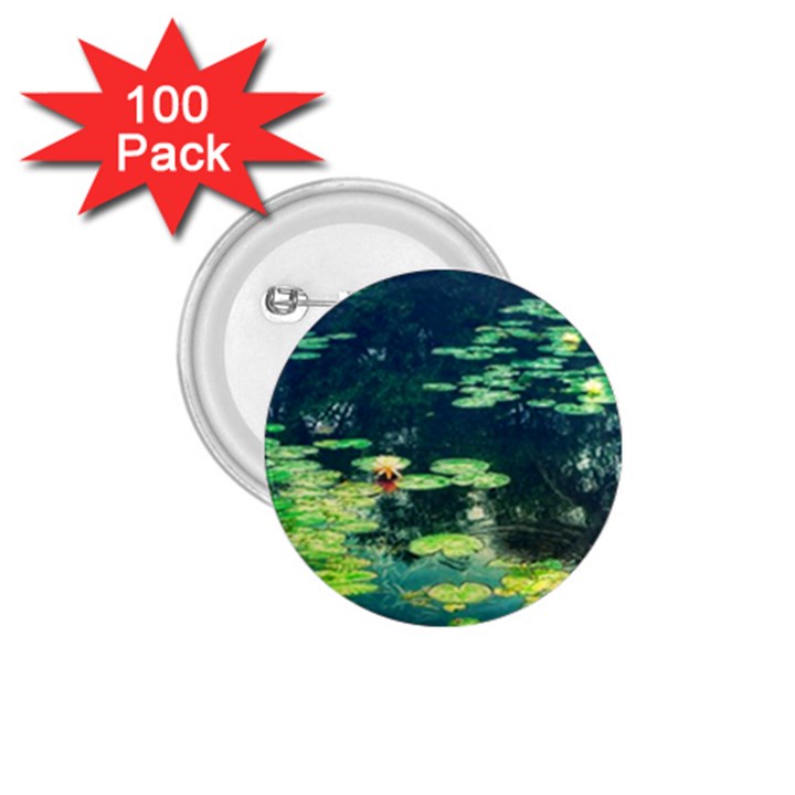 Lily Pond II 1.75  Buttons (100 pack) 