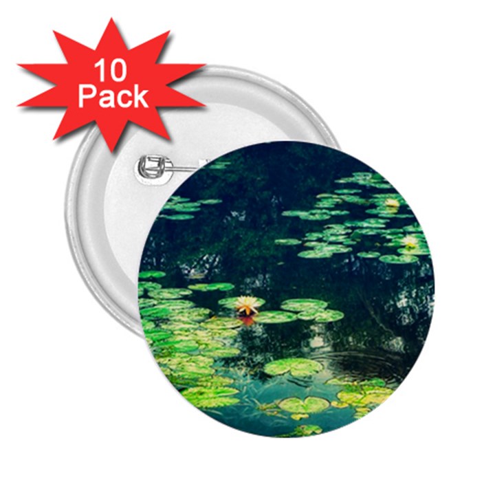 Lily Pond II 2.25  Buttons (10 pack) 