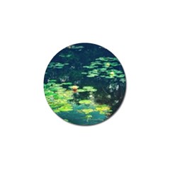 Lily Pond Ii Golf Ball Marker by okhismakingart