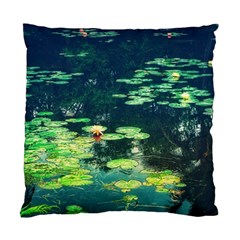 Lily Pond Ii Standard Cushion Case (one Side) by okhismakingart