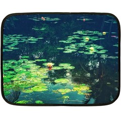 Lily Pond Ii Double Sided Fleece Blanket (mini)  by okhismakingart