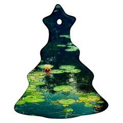 Lily Pond Ii Ornament (christmas Tree)  by okhismakingart