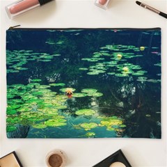 Lily Pond Ii Cosmetic Bag (xxxl) by okhismakingart