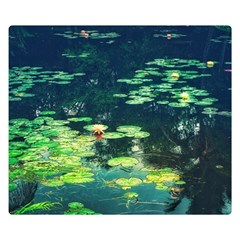 Lily Pond Ii Double Sided Flano Blanket (small)  by okhismakingart