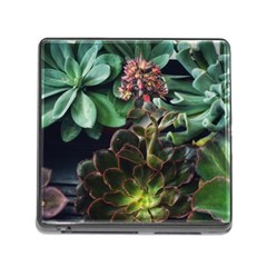 Succulents Memory Card Reader (square 5 Slot) by okhismakingart