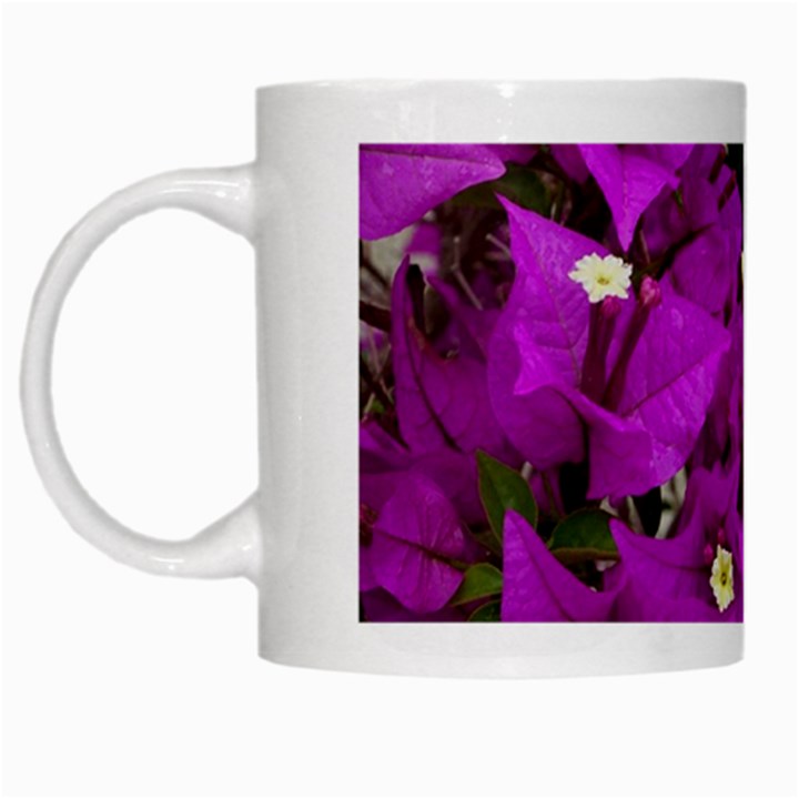 Bougainvillea  White Mugs