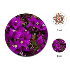 Bougainvillea  Playing Cards (round) by okhismakingart