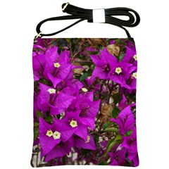 Bougainvillea  Shoulder Sling Bag by okhismakingart