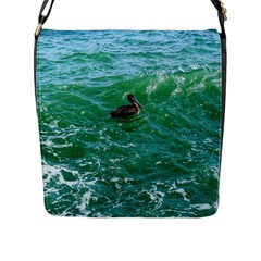 Waterbird  Flap Closure Messenger Bag (l) by okhismakingart