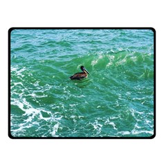 Waterbird  Double Sided Fleece Blanket (small)  by okhismakingart