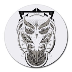 Owl Round Mousepads by Sudhe