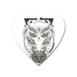 Owl Heart Magnet Front