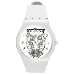 Owl Round Plastic Sport Watch (m) by Sudhe