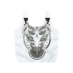 Owl Full Print Recycle Bag (s) by Sudhe