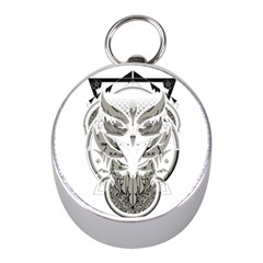 Owl Mini Silver Compasses by Sudhe