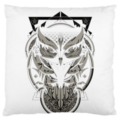 Owl Standard Flano Cushion Case (one Side) by Sudhe