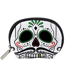 Day Of The Dead Skull Sugar Skull Accessory Pouch (small) by Sudhe