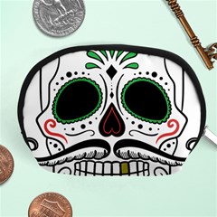 Day Of The Dead Skull Sugar Skull Accessory Pouch (medium) by Sudhe