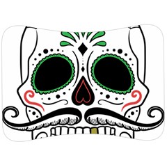 Day Of The Dead Skull Sugar Skull Velour Seat Head Rest Cushion by Sudhe