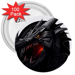 Dragon City 3  Buttons (100 Pack)  by Sudhe