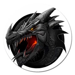 Dragon City Magnet 5  (round) by Sudhe