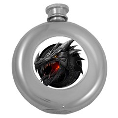 Dragon City Round Hip Flask (5 Oz) by Sudhe