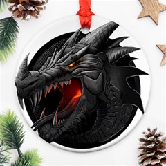 Dragon City Round Ornament (two Sides) by Sudhe