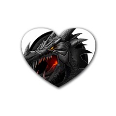 Dragon City Rubber Coaster (heart)  by Sudhe