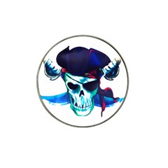 Skull Pirates Symbol Skeleton Hat Clip Ball Marker (4 Pack) by Sudhe