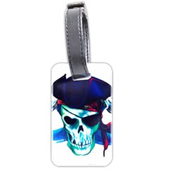 Skull Pirates Symbol Skeleton Luggage Tags (two Sides) by Sudhe