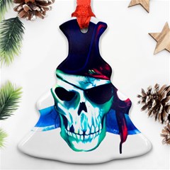 Skull Pirates Symbol Skeleton Christmas Tree Ornament (two Sides) by Sudhe