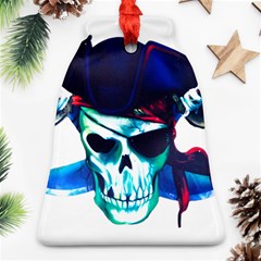 Skull Pirates Symbol Skeleton Bell Ornament (two Sides) by Sudhe