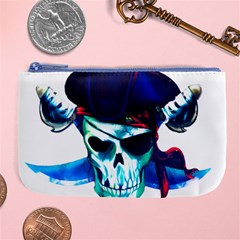 Skull Pirates Symbol Skeleton Large Coin Purse by Sudhe